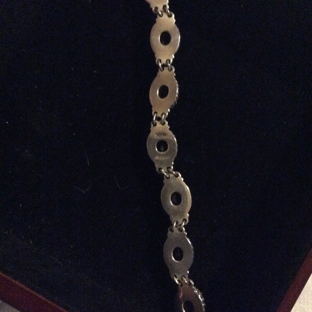 Amethyst Sterling Toggle Bracelet Substantial. - image 4